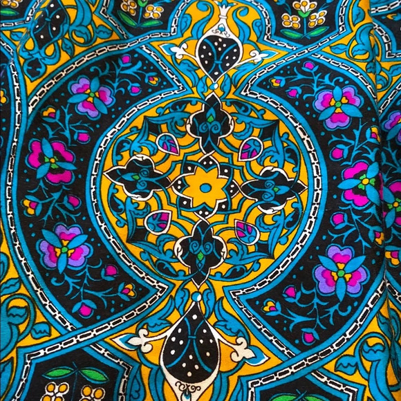 Handmade Long Sleeved Floral Geometric Bohemian Maxi Dress Vibrant Hippie - Picture 4 of 13